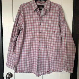 Ariat Men's  Plaid Button Down Shirt western shirt